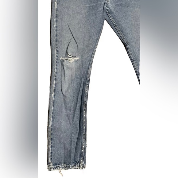 1999 Levi’s 32x32 505 Straight Leg Men’s Jeans Distressed Broken-in Y2K - Picture 5 of 12